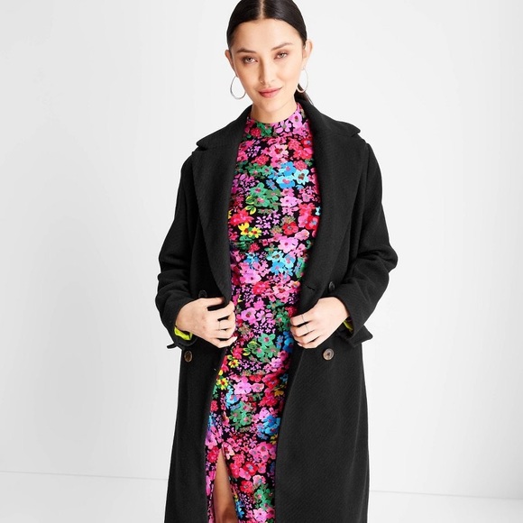 XXS 🔖 FUTURE COLLECTIVE Floral Long Sleeve Mock Neck Dress Kahlana Barfie… - Picture 10 of 12
